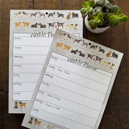 DELIGHTFUL DOGS WEEKLY PLANNER by Alex Clark - image 2