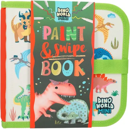 Dino World Paint & Swipe Book