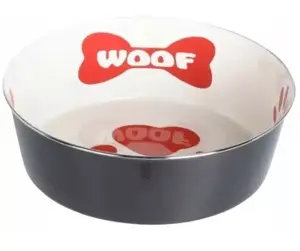 DOG BOWL STAINLESS STEEL 2ASS
