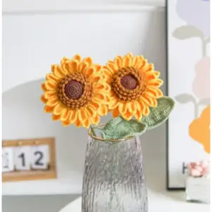 Double-layered Large Crochet Sunflower