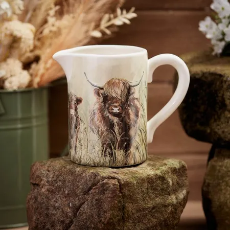 Dougal Highland Cow Jug Ceramic - image 2