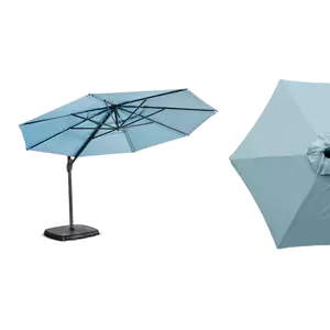 Duck Egg Blue Monaco Free Arm 3.3m Round Parasol - image 1