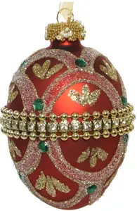 Egg Glass Matt Belt w Diamond,Glitter,Beads,Gems 4 Assorted Colours - image 2