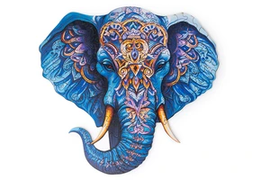 Elephant 174 Piece Wooden Jigsaw Puzzle - image 2