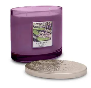 Ellipse Twin Wick Jar Lavender & Sage - image 1
