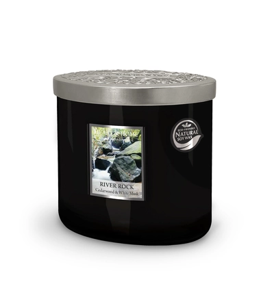 Ellipse Twin Wick Jar River Rock - image 1