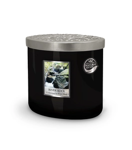 Ellipse Twin Wick Jar River Rock - image 1