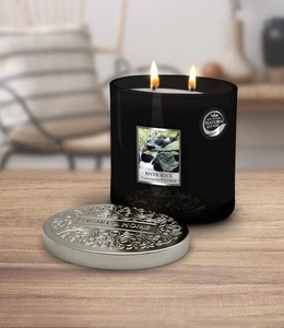 Ellipse Twin Wick Jar River Rock - image 2