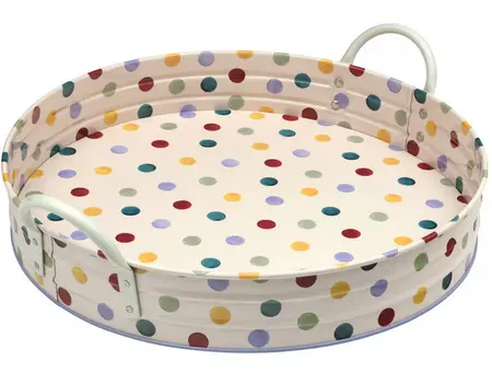 Emma Bridgewater - Polka Dot Large Handle Steel Tray