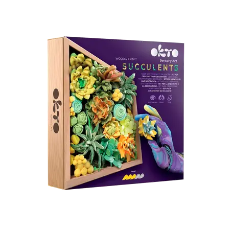 ENERGY Wood & Craft DIY Succulents TM OKTO 21×21 cm - image 1