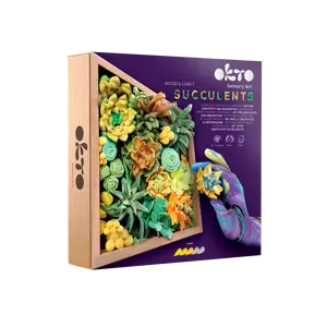 ENERGY Wood & Craft DIY Succulents TM OKTO 21×21 cm - image 1