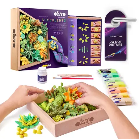 ENERGY Wood & Craft DIY Succulents TM OKTO 21×21 cm - image 2