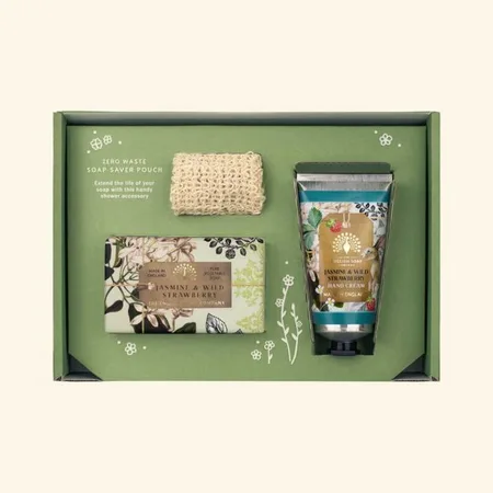English Soap Company Anniversary Trio Hand & Body Jasmine & Wild Strawberry - image 3