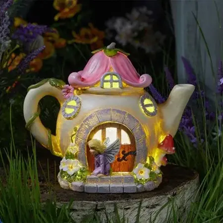 Fairy Flowerpot Lit Garden Decoration