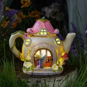 Fairy Flowerpot Lit Garden Decoration