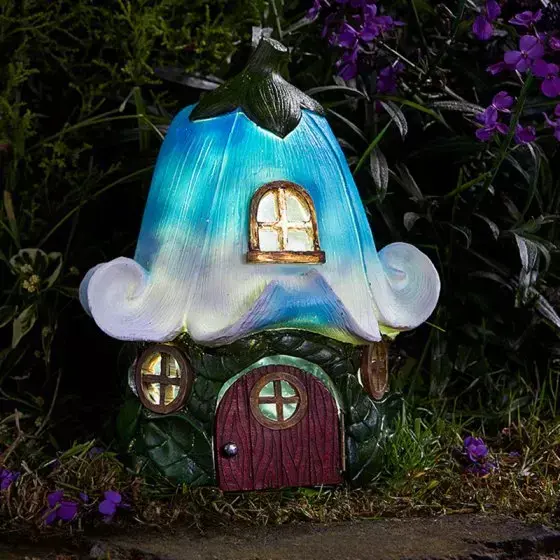 Fairy Houses - Solar Powered Bluebell Cottage at Pennells