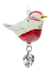 Fantasy Glass Pretty Little Bird Robin - image 1