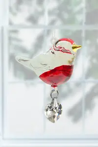 Fantasy Glass Pretty Little Bird Robin - image 2