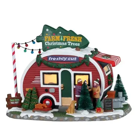 FARM FRESH CHRISTMAS TREES INCL. ADAPTOR 44338, 100 mA (WHITE)