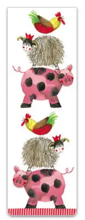 Farmyard Acrobats Bookmark by Alex Clark