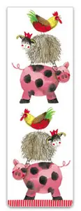Farmyard Acrobats Bookmark by Alex Clark