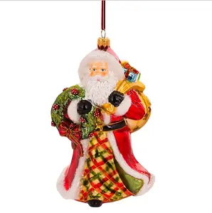 Father Christmas With Wreath