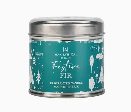 Festive Fir Scented Tin Candle