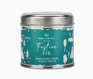 Festive Fir Scented Tin Candle