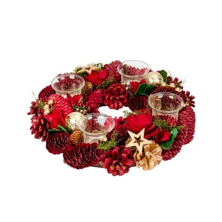 FestiveFir Quartet Candle Holder - 33cm