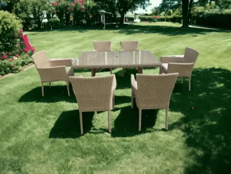 Florence 6 Seat Rectangular Dining Set