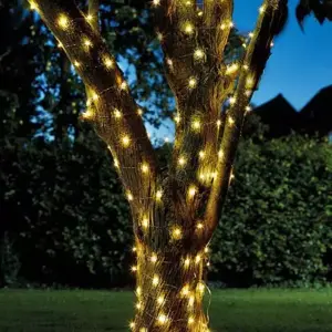 50 Warm White Firefly Solar Strings, POS 12 - image 1
