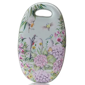 Floral Feathered Bird Garden Kneeler Pad - image 1