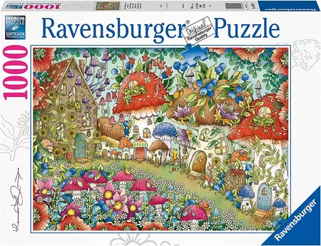 Floral Mushroom Houses 1000pc