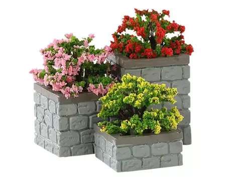 FLOWER BED BOXES,  SET OF 3