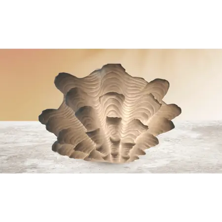 Fluted Clam Lamp - image 1