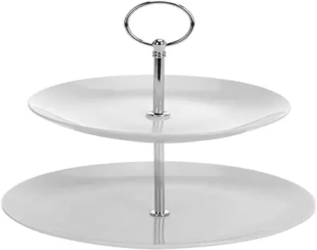 FOOD STAND PORCELAIN 2 LAYER