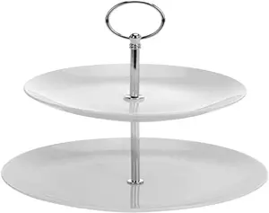 FOOD STAND PORCELAIN 2 LAYER