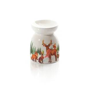 Frosted Forest Animals Ceramic Burner - image 1