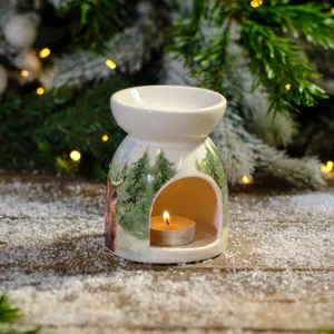 Frosted Highland Cow Ceramic Burner - image 4
