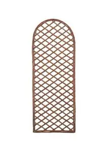 Gardman 1.2m x 0.45m Framed Willow Trellis Panel - Curved Top