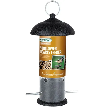 Gardman Black Steel Sunflower Heart Feeder