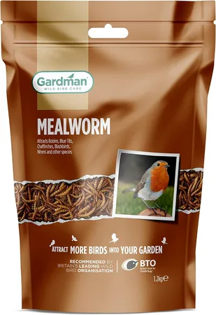 Gardman Dried Mealworms Wild Bird Food 1.2kg