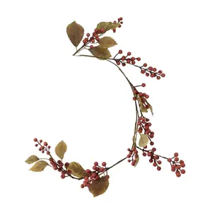 GARLAND BERRIES 100CM OLD PINK