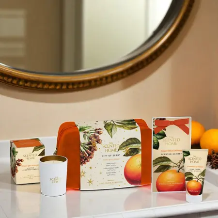 Gift Of Scent: Votive, Hand Cream, Sachet - Winter Spice - image 2