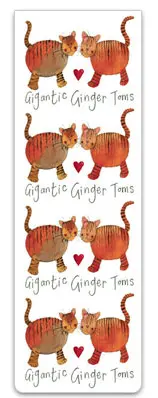 Gigantic Ginger Toms Bookmark by Alex Clark