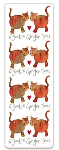 Gigantic Ginger Toms Bookmark by Alex Clark