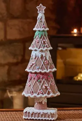 Gingerbread Christmas Tree Decoration – 30cm