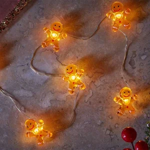 Gingerbread String Lights - Set of 20
