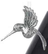 Glass Hummingbird Christmas Decoration