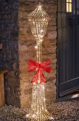 GlitterTwist Lamp Post - Gold 1.5m